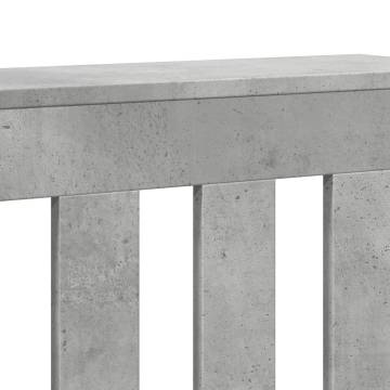 Radiator Cover Concrete Grey - Stylish Engineered Wood