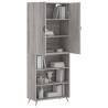 Stylish Highboard Grey Sonoma 69.5x34x180 cm - Hipomarket