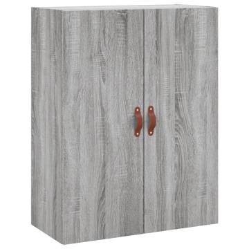 Stylish Highboard Grey Sonoma 69.5x34x180 cm - Hipomarket