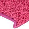 Carpet Stair Treads 15 pcs - 65x21 cm Pink | HipoMarket