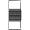 Stripe Shower Cabin ESG 80x70x180 cm Black - Hipomarket