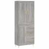 Highboard Grey Sonoma - Stylish Storage Solution | HipoMarket