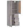 Highboard Grey Sonoma - Stylish Storage Solution | HipoMarket