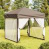  Folding Party Tent with Sidewalls Taupe 2x2 m Colour taupe Size 2 x 2 m Quantity in Package 1 