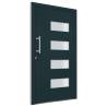 Anthracite Front Door Aluminium & PVC 100x210 cm | HipoMarket