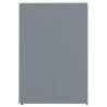 Wheelie Bin Storage for 3 Bins - Grey Steel 207x79x117 cm