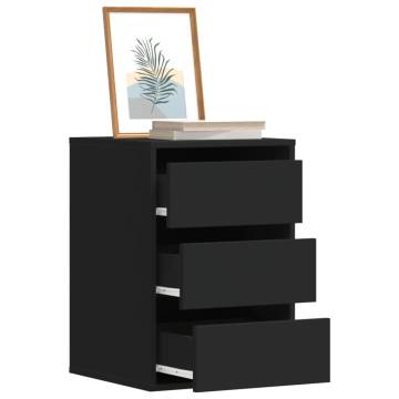 Corner Chest of Drawers Black - 40x41x58 cm | HipoMarket