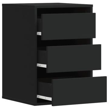 Corner Chest of Drawers Black - 40x41x58 cm | HipoMarket