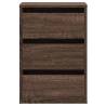 Corner Chest of Drawers - Brown Oak Engineered Wood 40x41x58 cm