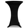 Black Stretch Standing Table Cover Ø60cm - Set of 2 Pcs