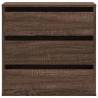 Brown Oak Corner Chest of Drawers - 60x41x58 cm | HipoMarket