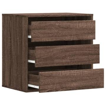 Brown Oak Corner Chest of Drawers - 60x41x58 cm | HipoMarket