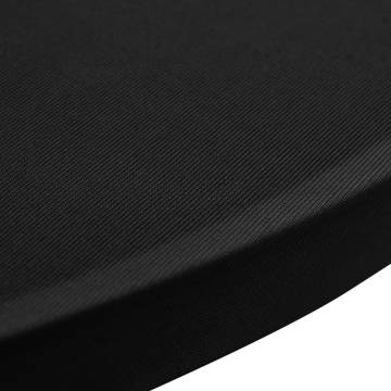 Black Stretch Standing Table Cover Ø60cm - Set of 2 Pcs