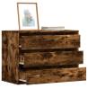  Corner Chest of Drawers Smoked Oak 80x41x58 cm Engineered Wood Colour smoked oak Size 80 x 41 x 58 cm Quantity in Package 1 