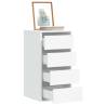 Corner Chest of Drawers White - Stylish Storage Solution