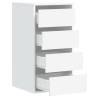 Corner Chest of Drawers White - Stylish Storage Solution