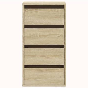 Sonoma Oak Corner Chest of Drawers - 40x41x76 cm