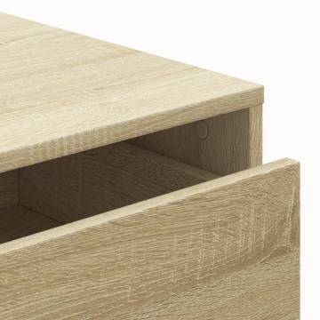 Sonoma Oak Corner Chest of Drawers - 40x41x76 cm