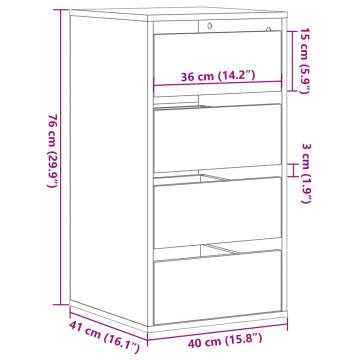 Corner Chest of Drawers - Old Wood | Hipomarket