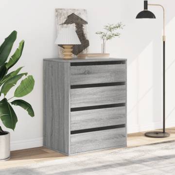 Corner Chest of Drawers Grey Sonoma - Stylish Storage Solution