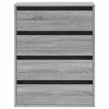 Corner Chest of Drawers Grey Sonoma - Stylish Storage Solution