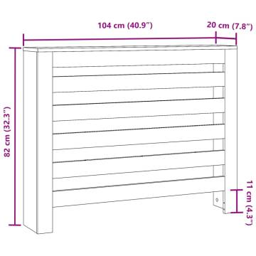 Radiator Cover Old Wood - Stylish Engineered Wood Design