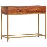 Solid Acacia Wood Console Table – 100x35x76 cm