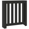 Stylish Black Radiator Cover - 78x20x82 cm Engineered Wood