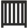 Stylish Black Radiator Cover - 78x20x82 cm Engineered Wood