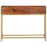 Solid Acacia Wood Console Table – 100x35x76 cm