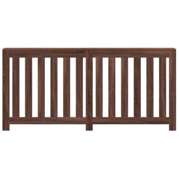 Radiator Cover Brown Oak 175x20x82 cm | Modern Engineered Wood