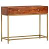 Solid Acacia Wood Console Table – 100x35x76 cm