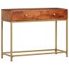 Solid Acacia Wood Console Table – 100x35x76 cm