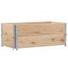 Pallet Collars 2 pcs 100x50 cm Solid Wood Pine - Hipomarket