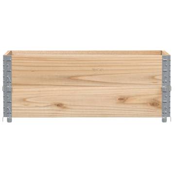 Pallet Collars 2 pcs 100x50 cm Solid Wood Pine - Hipomarket