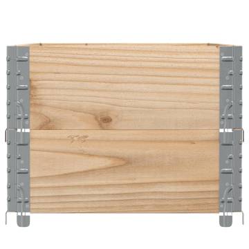 Pallet Collars 2 pcs 100x50 cm Solid Wood Pine - Hipomarket