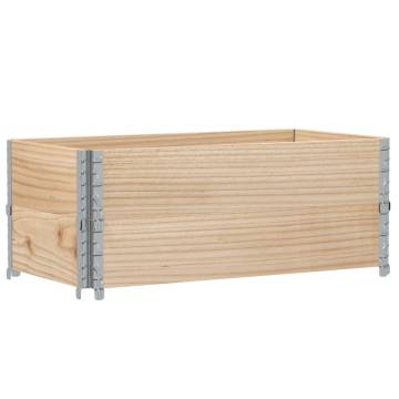 Pallet Collars 2 pcs 100x50 cm Solid Wood Pine - Hipomarket