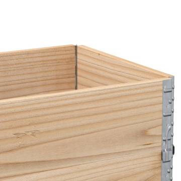 Pallet Collars 2 pcs 100x50 cm Solid Wood Pine - Hipomarket