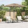  Garden Parasol with LEDs and Steel Pole Brown 300x200x250 cm Size 300 x 200 x 250 cm Quantity in Package 1 