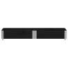 Pallet Collar Black 150x50 cm | Solid Pine Wood for Storage