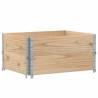 Pallet Collars 2 pcs 80x60 cm Solid Pine | HipoMarket