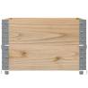 Pallet Collars 2 pcs 80x60 cm Solid Pine | HipoMarket