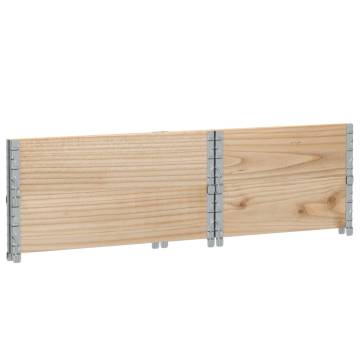 Pallet Collars 2 pcs 80x60 cm Solid Pine | HipoMarket