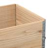 Pallet Collars 2 pcs 80x60 cm Solid Pine | HipoMarket