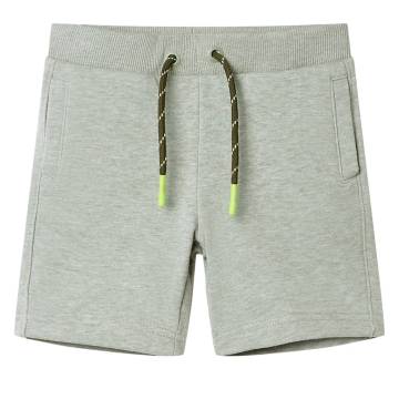 Kids' Light Khaki Shorts with Drawstring - Comfort & Style