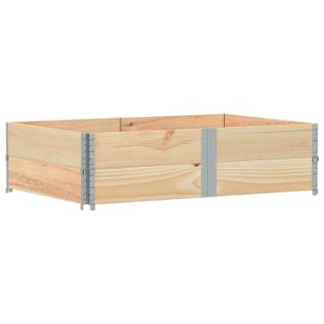 Pallet Collars 2 pcs 150x100 cm Solid Wood Pine - Hipomarket