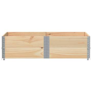 Pallet Collars 2 pcs 150x100 cm Solid Wood Pine - Hipomarket