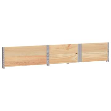 Pallet Collars 2 pcs 150x100 cm Solid Wood Pine - Hipomarket