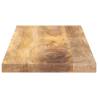 Solid Mango Wood Table Top 90x20x2.5 cm - Rustic Charm