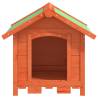 Brown Dog Kennel - Solid Pine Wood 65x65x61.5 cm